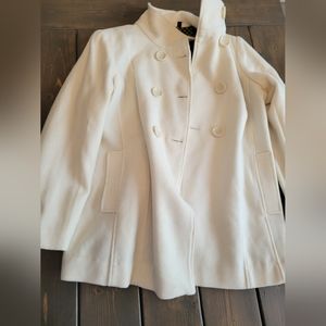 Steve Madden Cream colored wool jacket size large